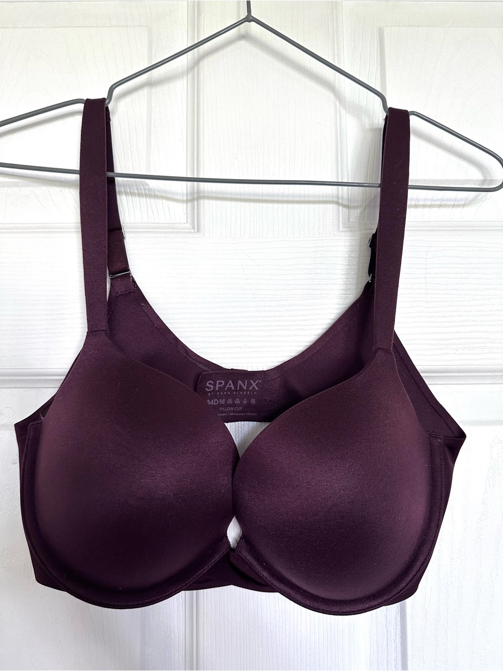 SPANX Deep Plum Smooth pillow up Underwire Bra
